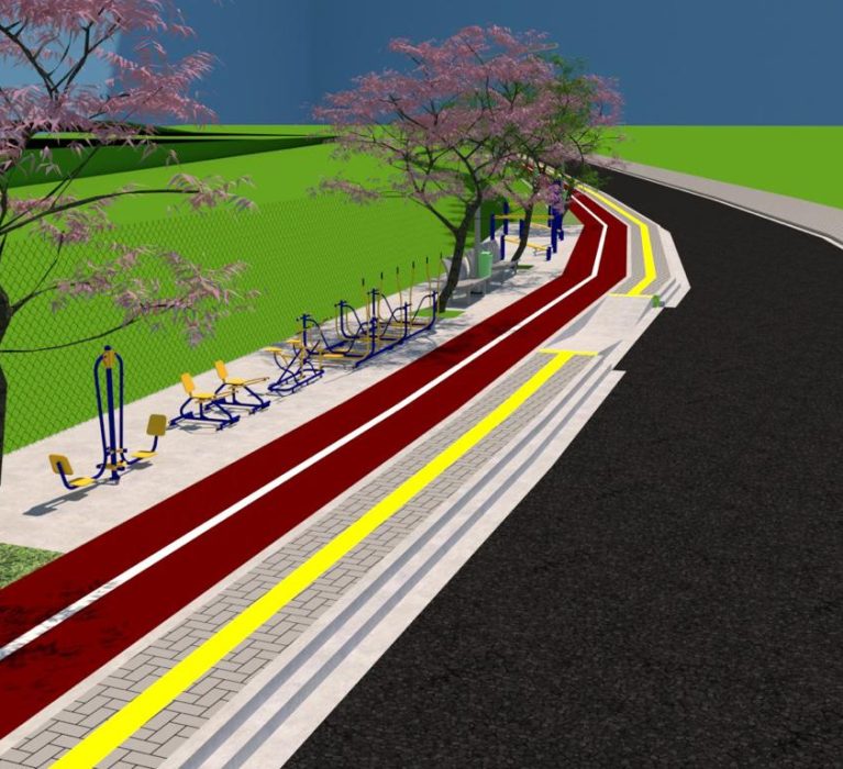 Ciclovia do Golfe terá academia para idosos e espaço para caminhadas  
