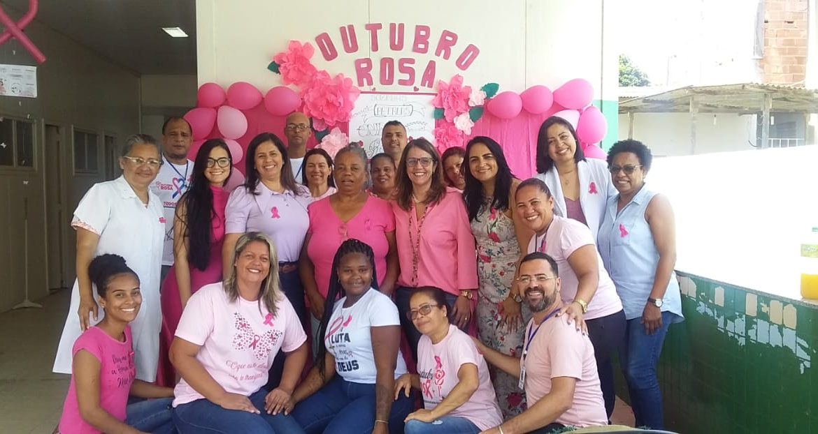 Secretaria Municipal de Saúde promove evento em alusão ao Outubro Rosa na Unidade Básica de Saúde do bairro Vila Central
