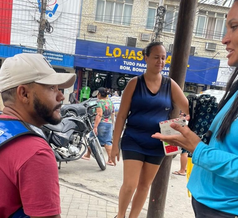 Mototaxistas recebem informações e cuidados para a Saúde Integral do Homem