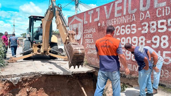 Prefeitura de Japeri atua em áreas críticas e interdita acesso no Pontilhão por risco estrutural