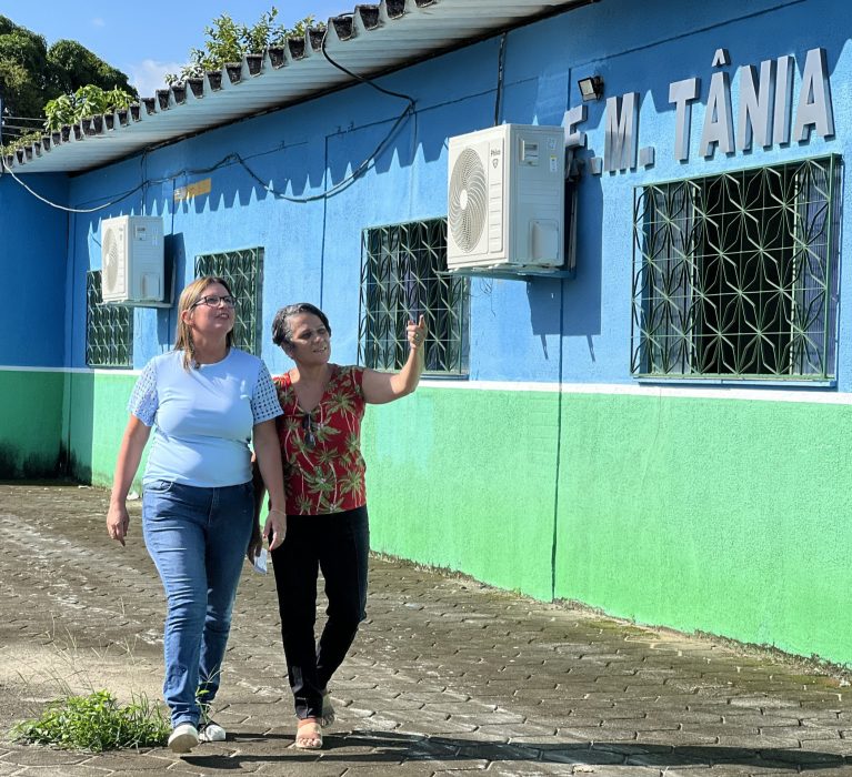 Climatização marca volta às aulas em unidade escolar da Rede Municipal